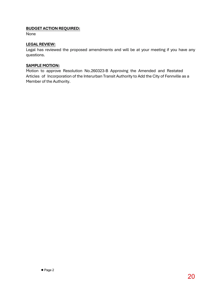 Page 20 of the packet; its text follows