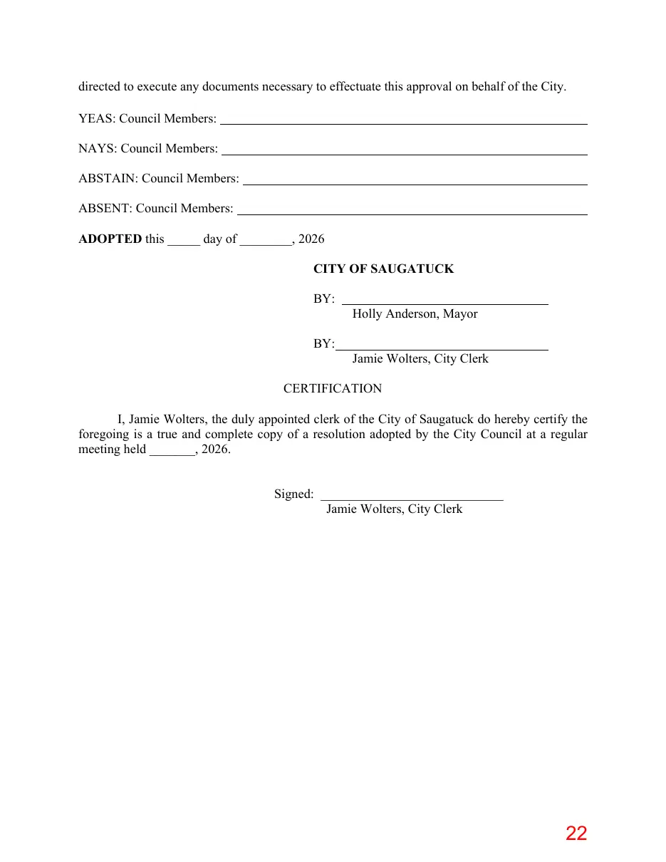 Page 22 of the packet; its text follows