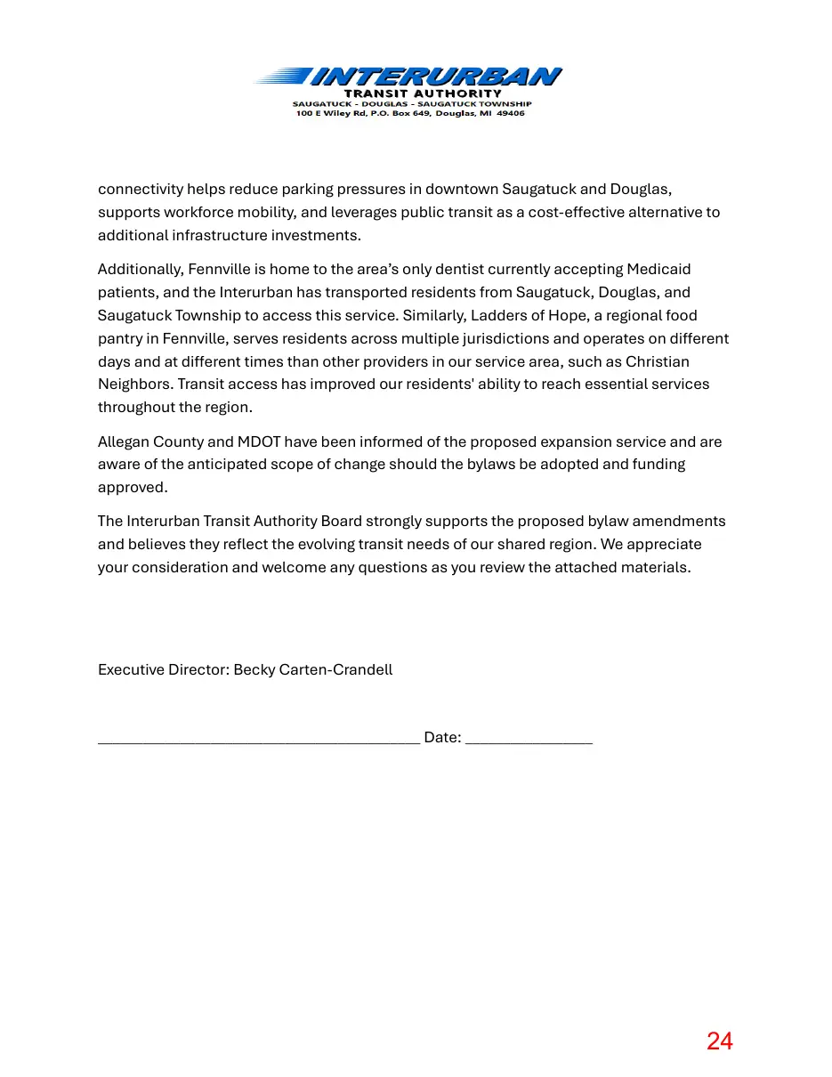 Page 24 of the packet; its text follows