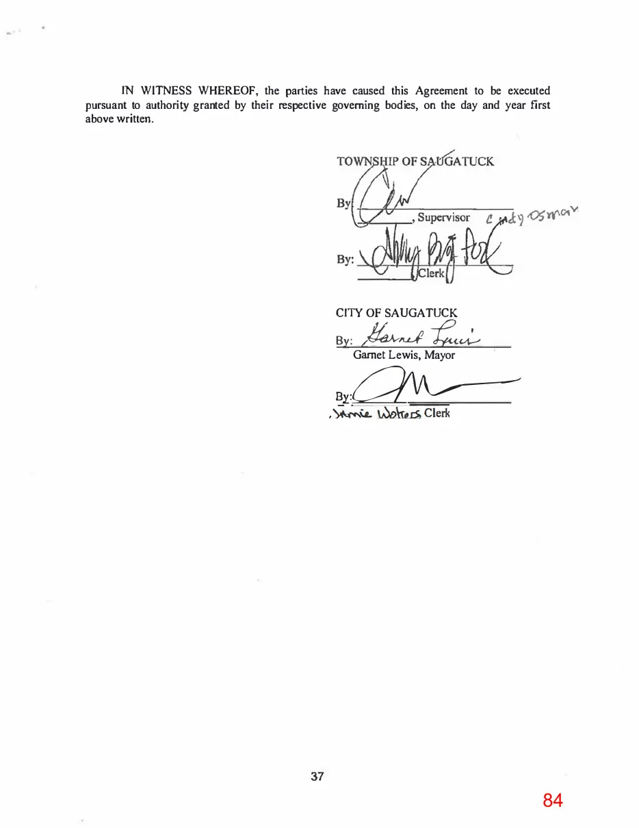 Page 84 of the packet; its text follows