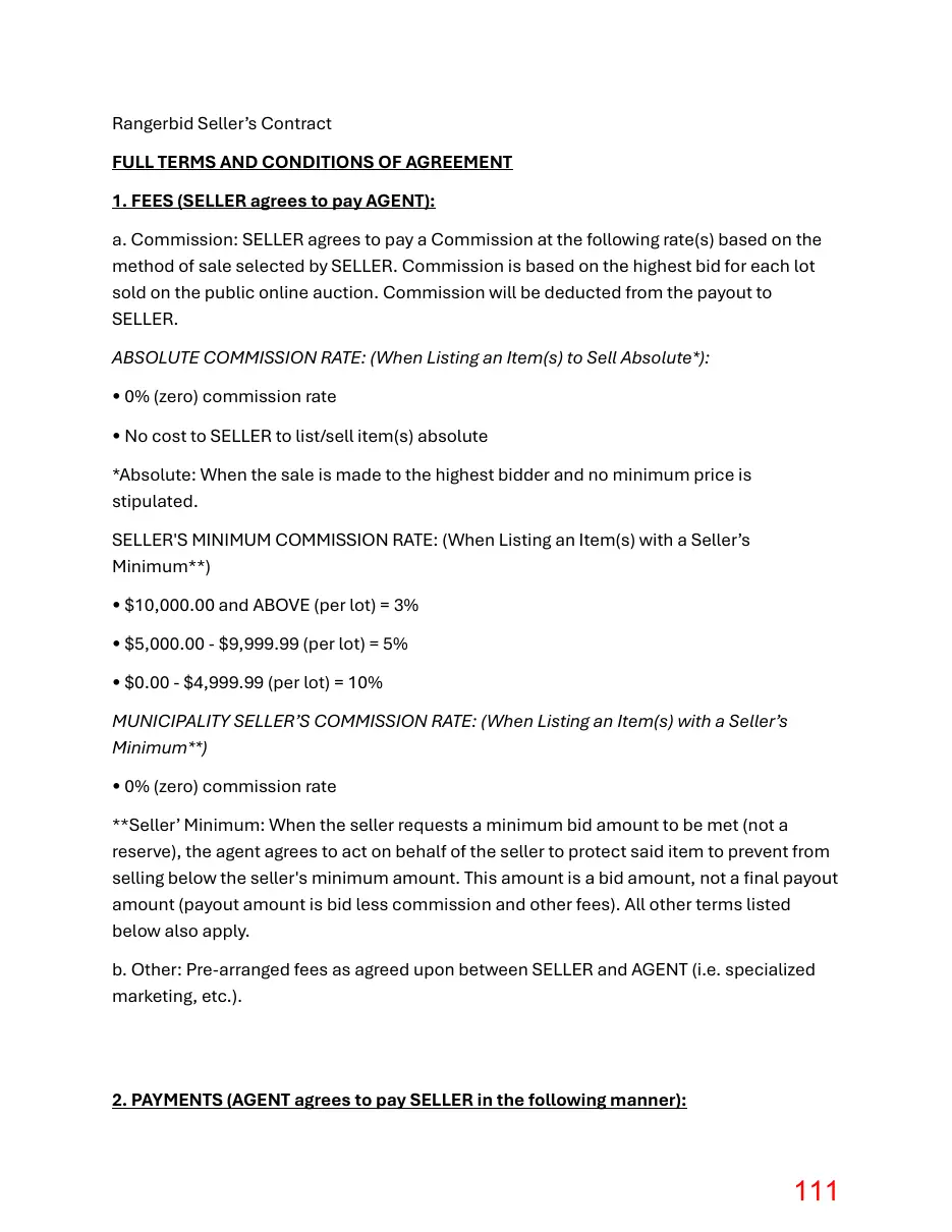 Page 111 of the packet; its text follows