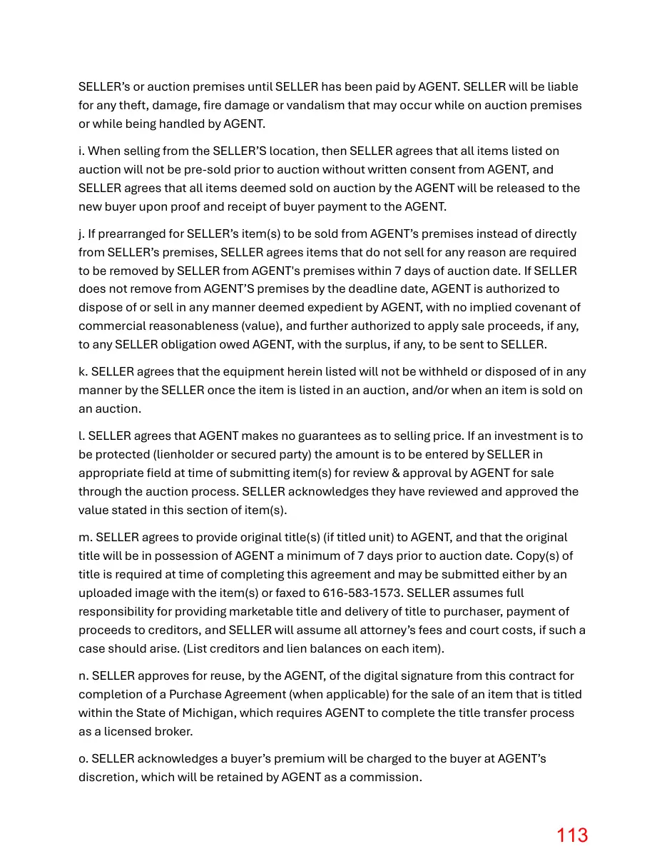 Page 113 of the packet; its text follows