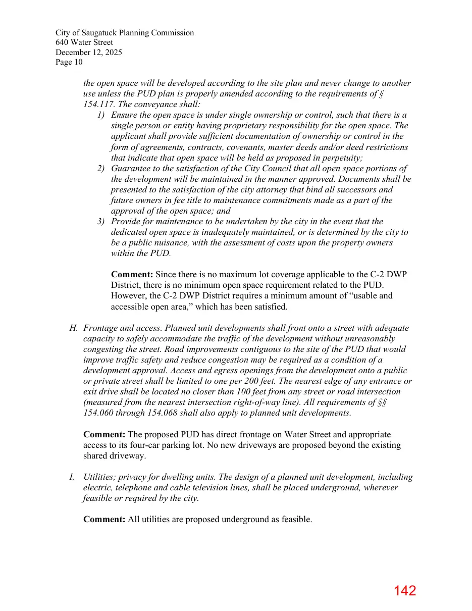 Page 142 of the packet; its text follows