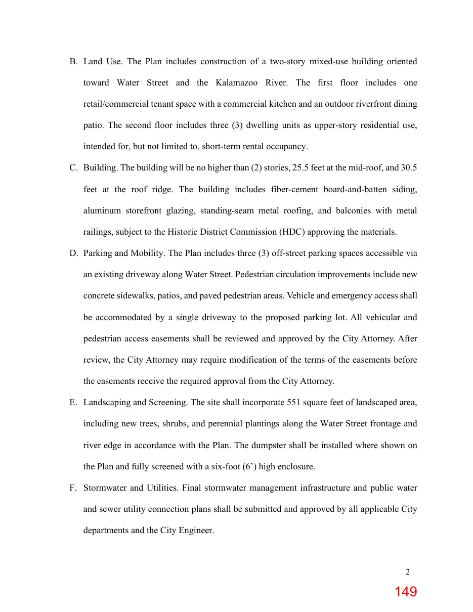 Page 149 of the packet; its text follows