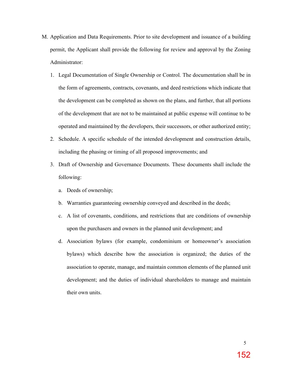 Page 152 of the packet; its text follows