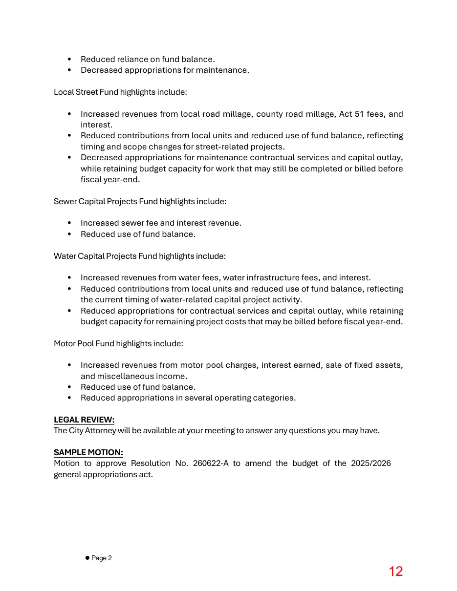 Page 12 of the packet; its text follows