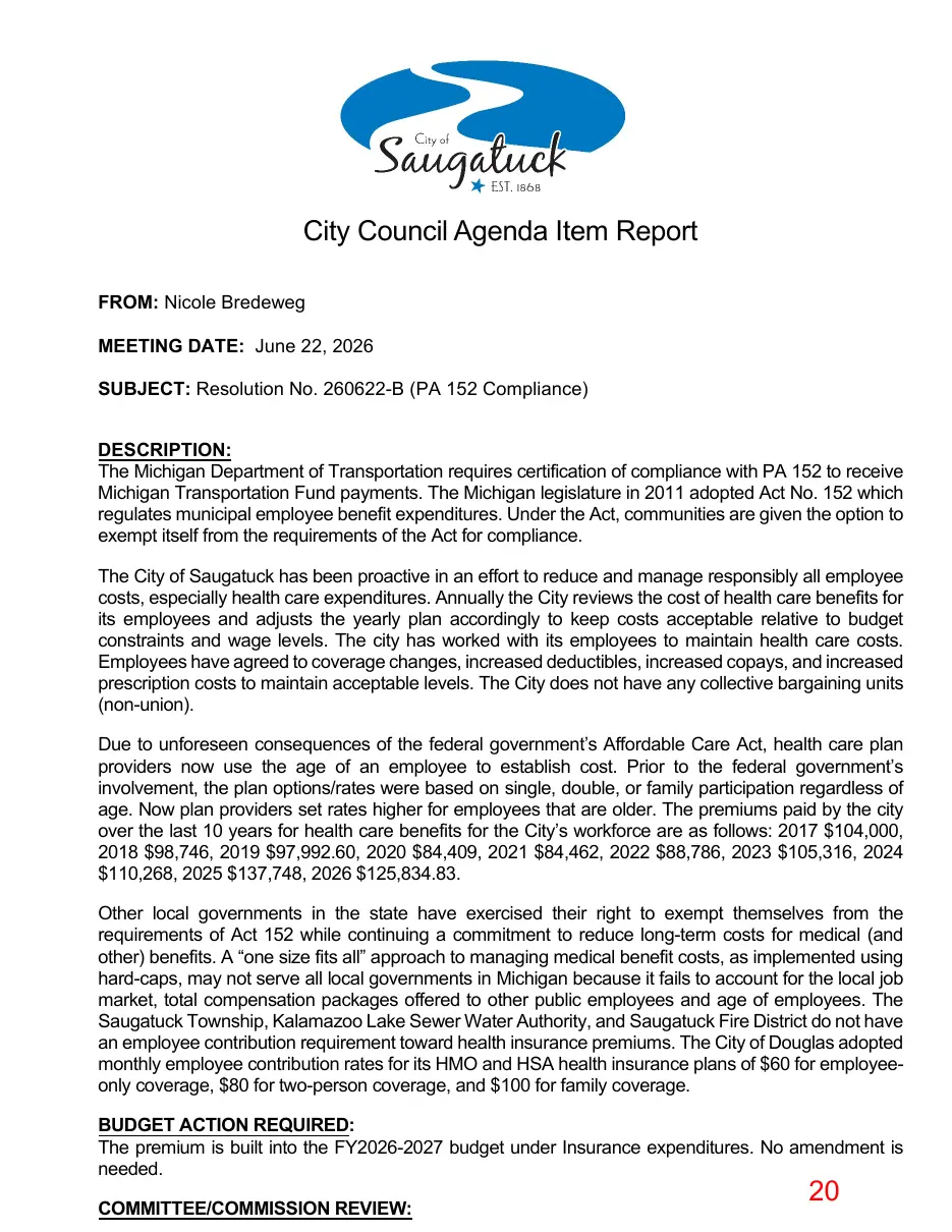 Page 20 of the packet; its text follows