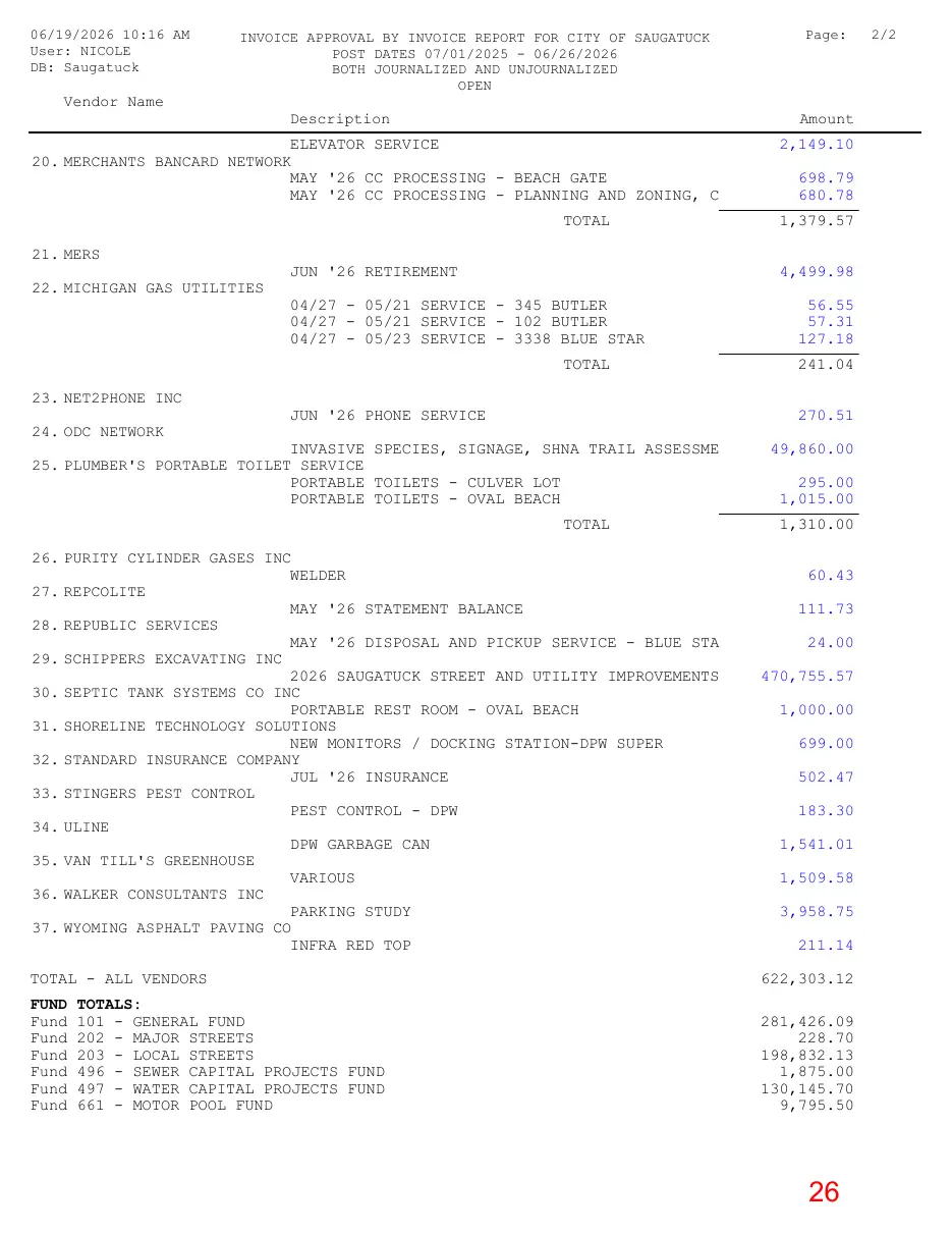Page 26 of the packet; its text follows