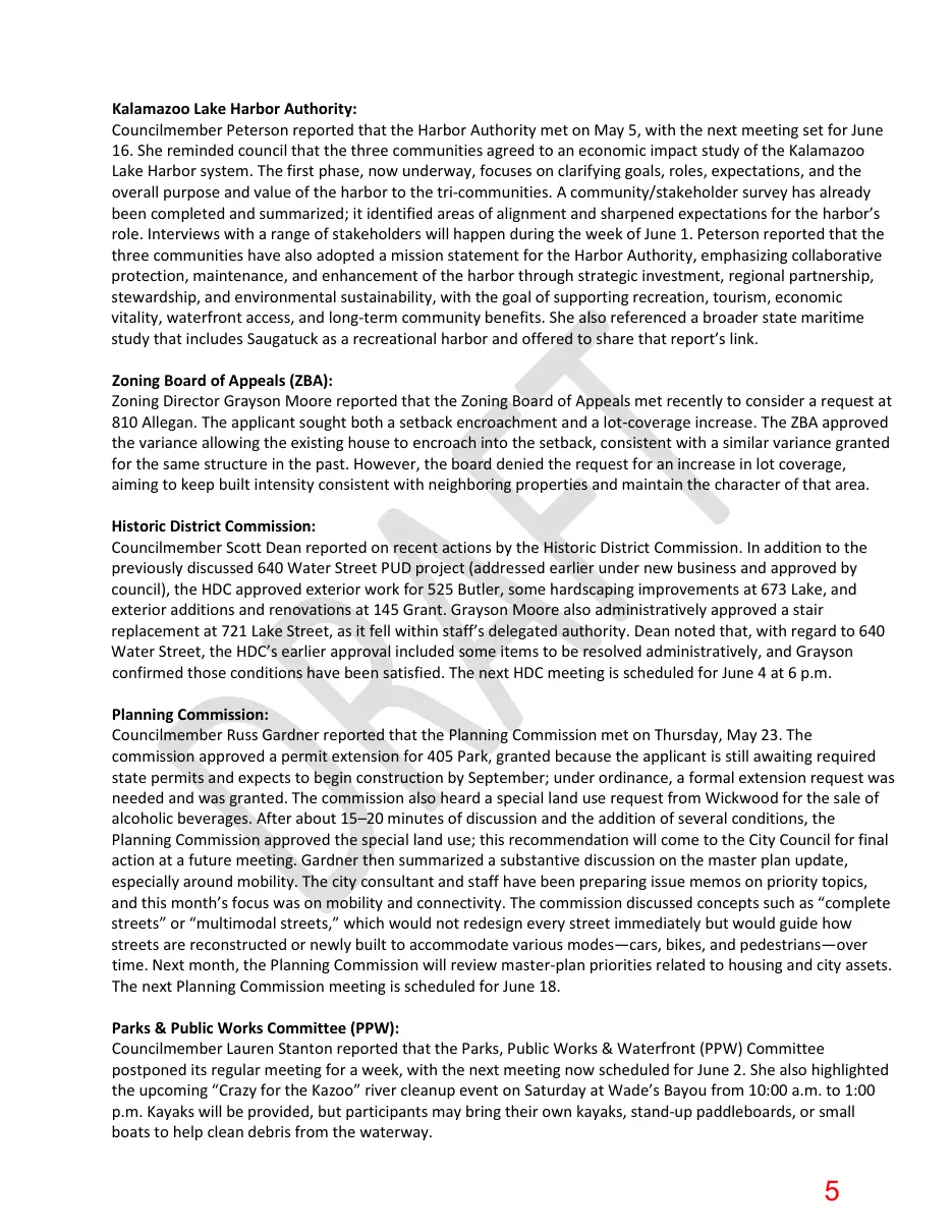 Page 5 of the packet; its text follows