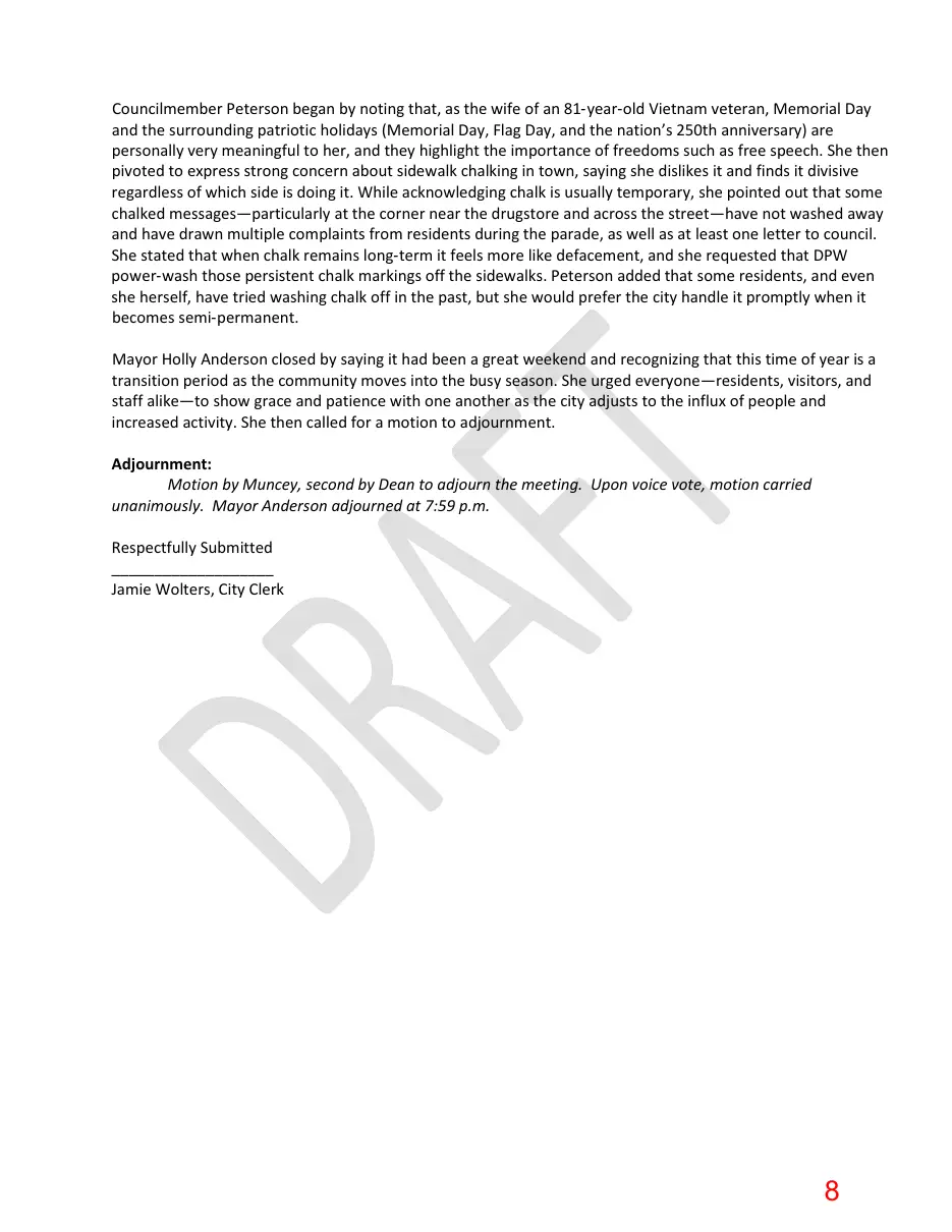 Page 8 of the packet; its text follows