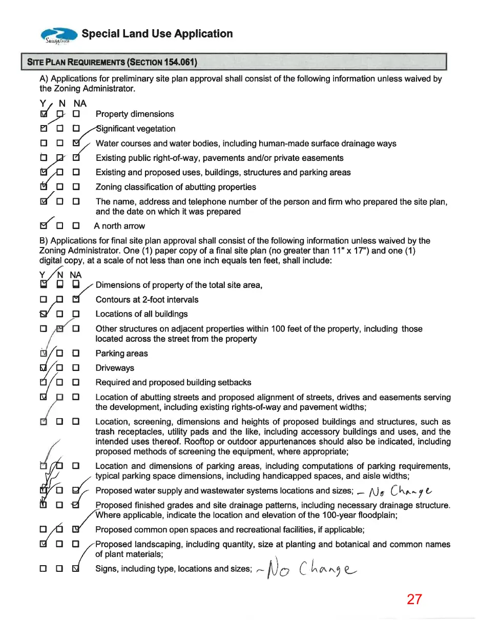 Page 27 of the packet, a scanned page