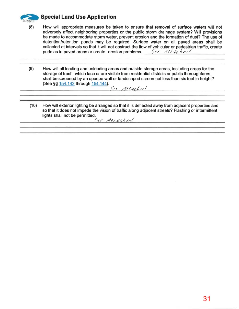 Page 31 of the packet, a scanned page