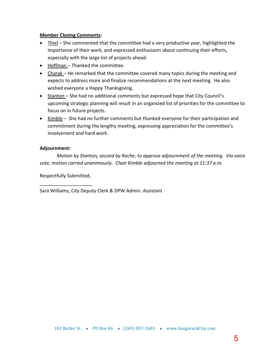 Page 5 of the packet; its text follows