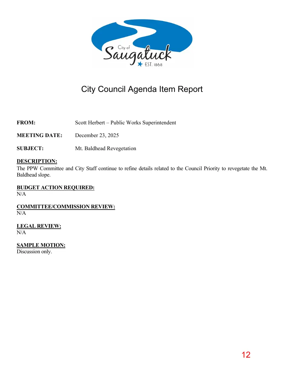 Page 12 of the packet; its text follows