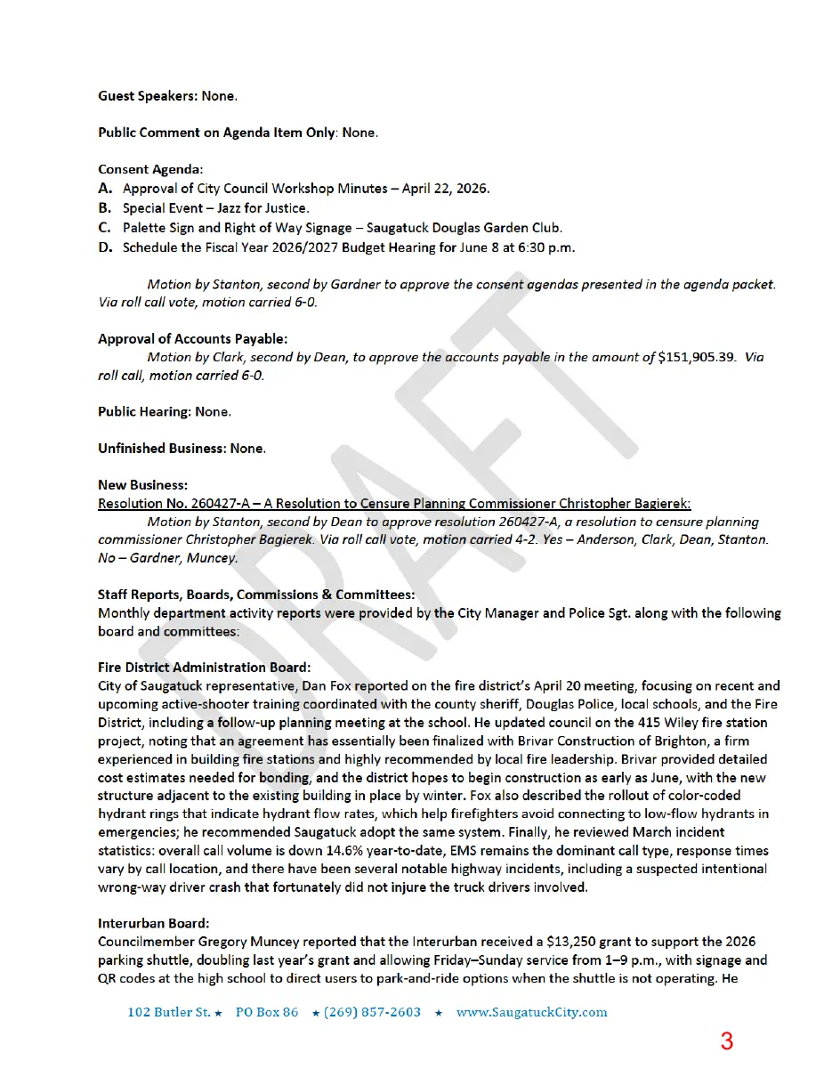 Page 3 of the packet, a scanned page