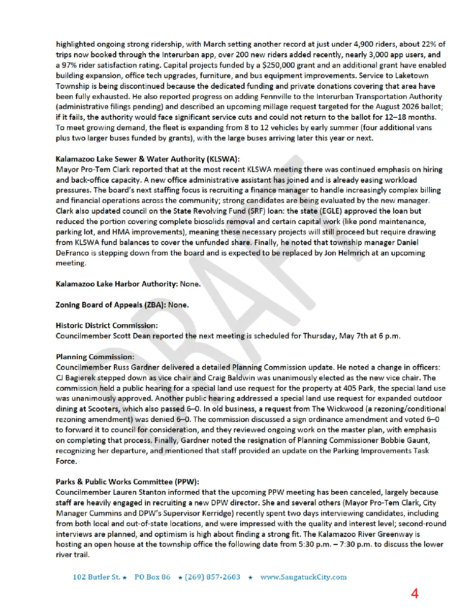Page 4 of the packet, a scanned page