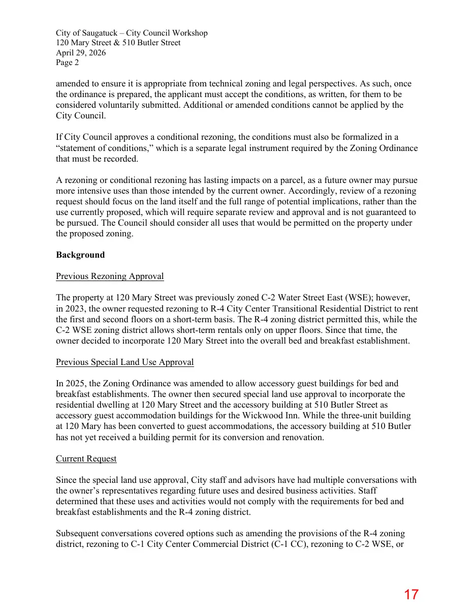 Page 17 of the packet; its text follows