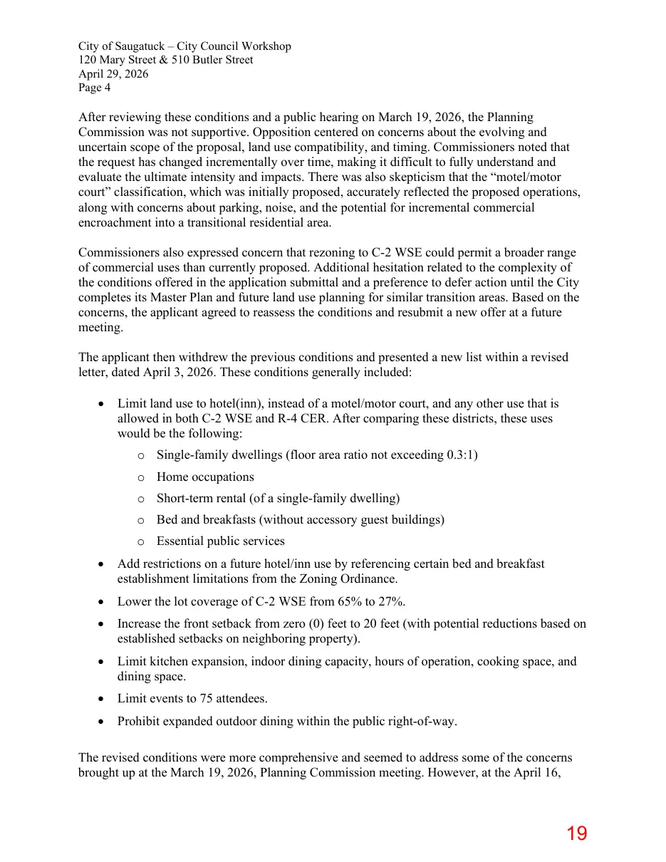 Page 19 of the packet; its text follows