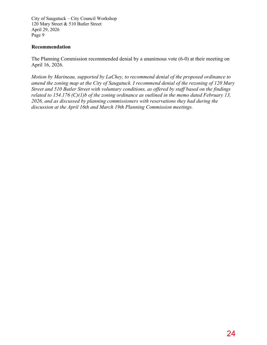 Page 24 of the packet; its text follows