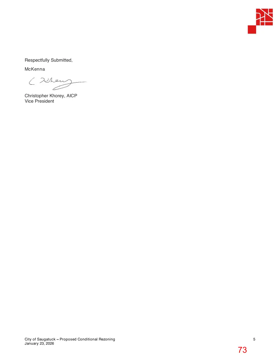 Page 73 of the packet; its text follows