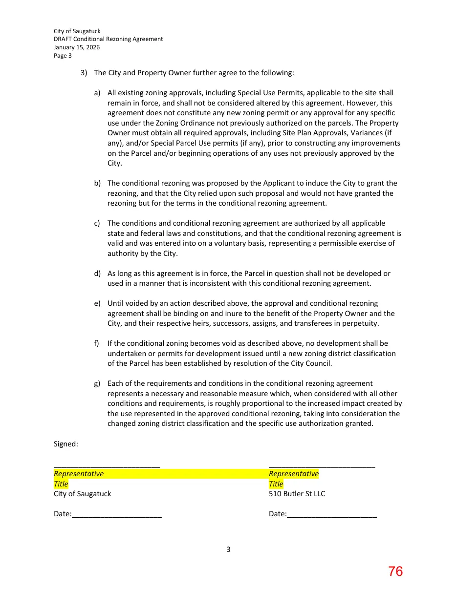 Page 76 of the packet; its text follows