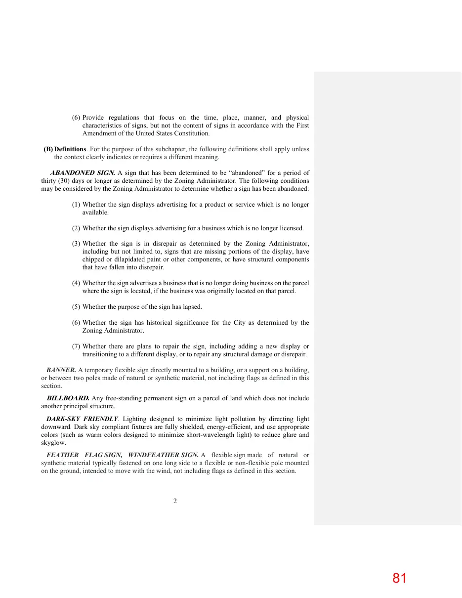 Page 81 of the packet; its text follows