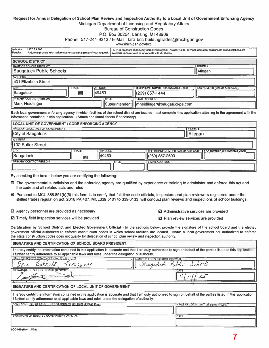 Page 7 of the packet; its text follows