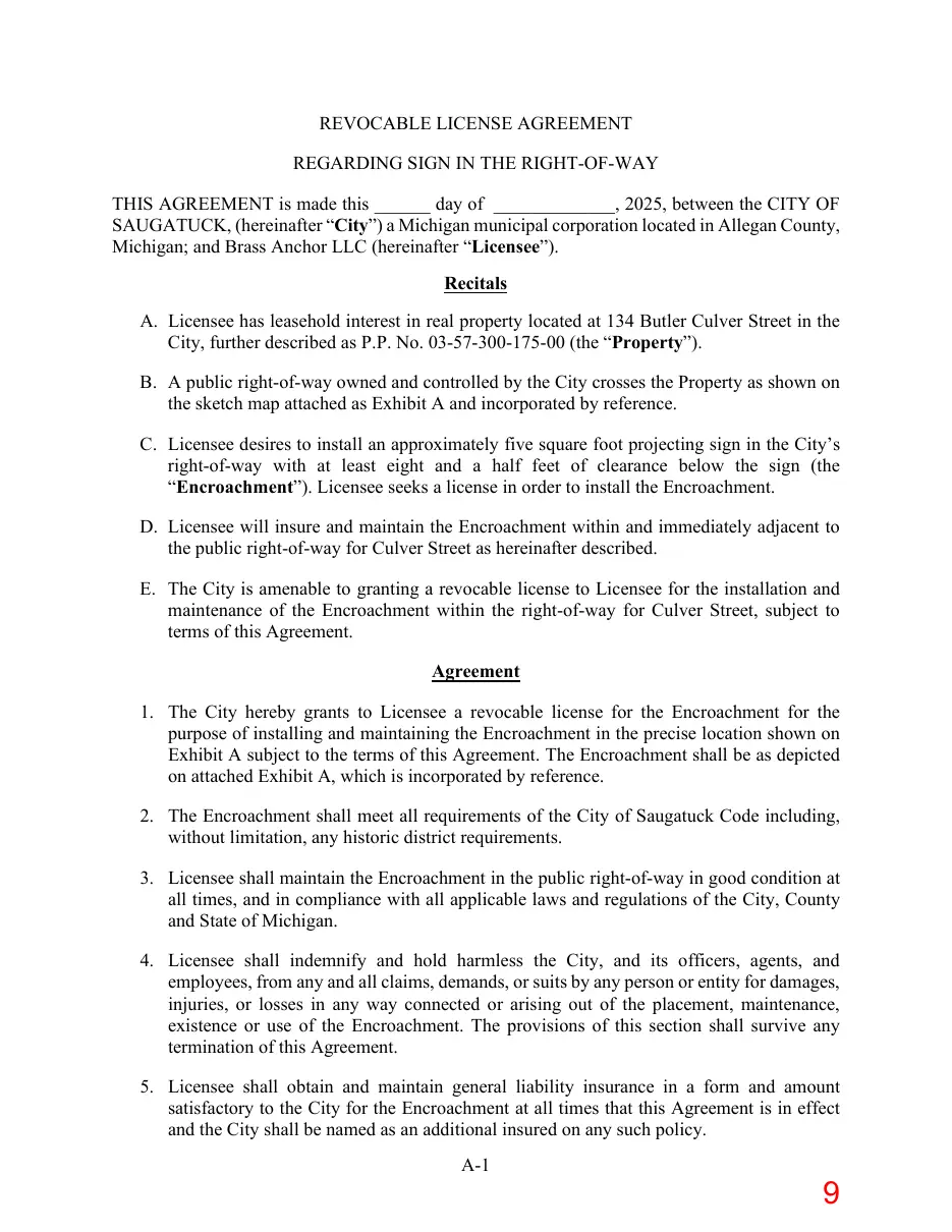Page 9 of the packet; its text follows