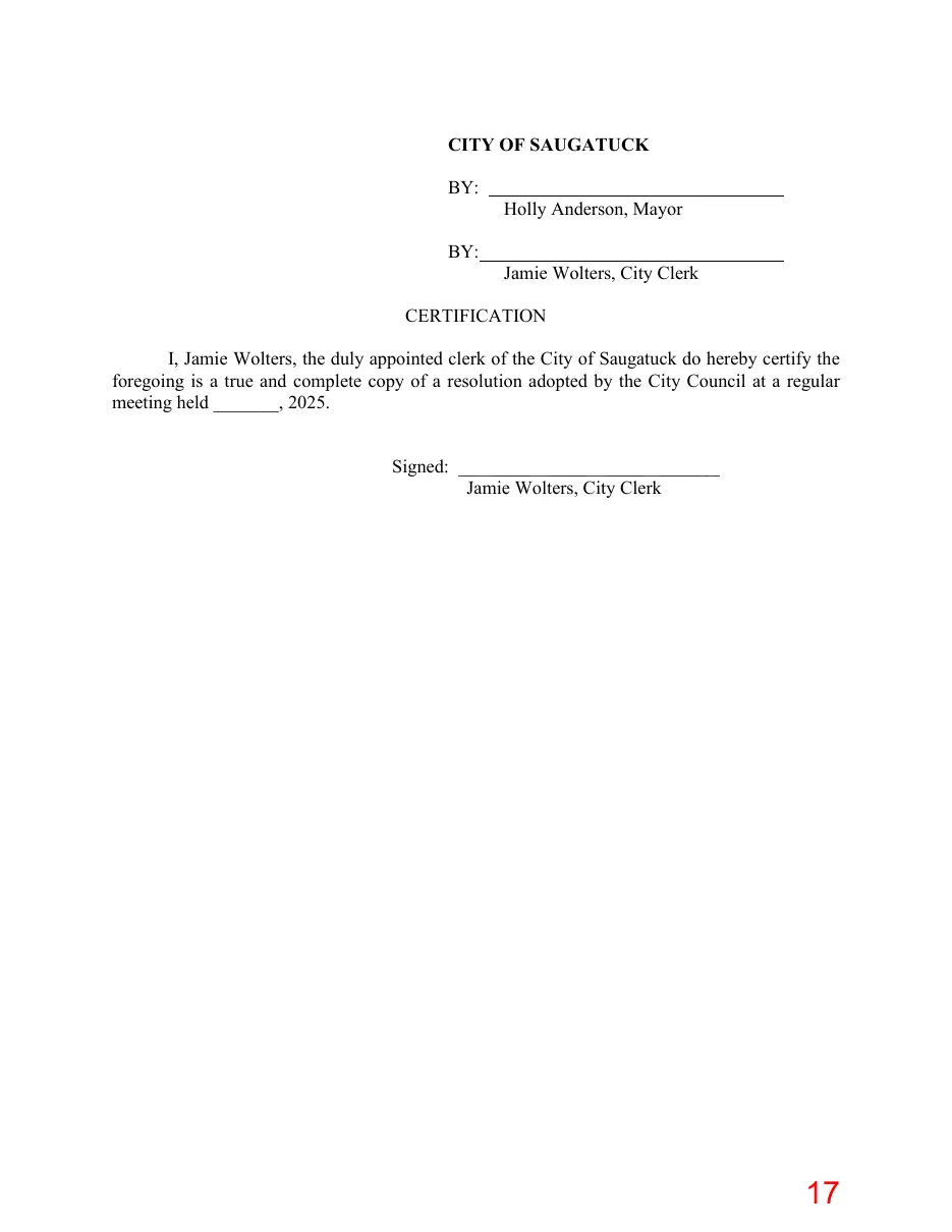Page 17 of the packet; its text follows