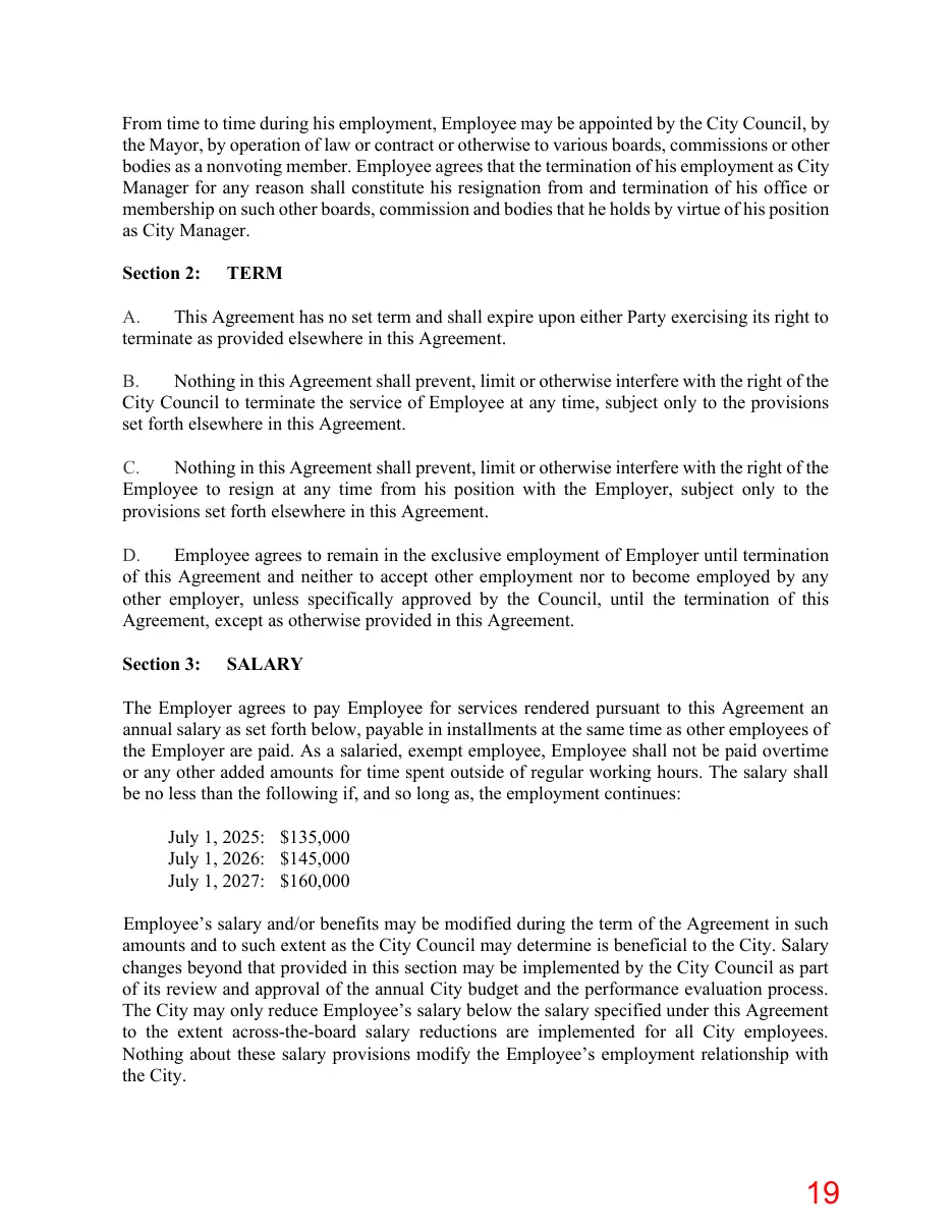 Page 19 of the packet; its text follows