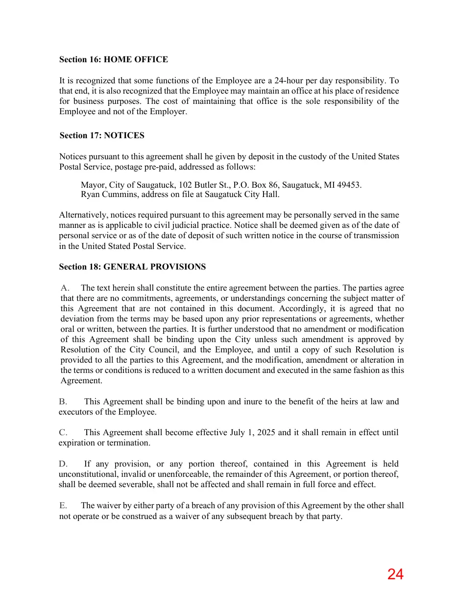 Page 24 of the packet; its text follows