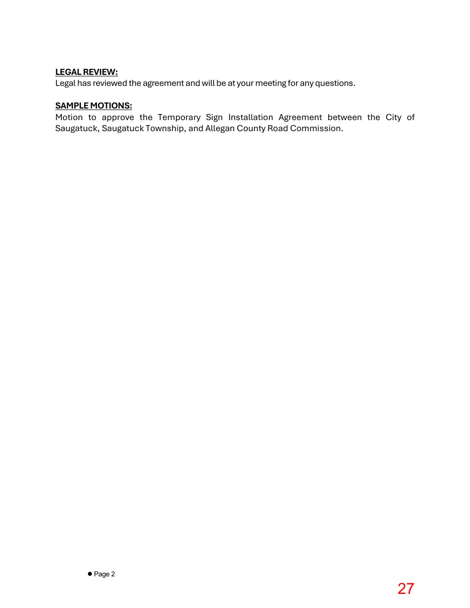Page 27 of the packet; its text follows