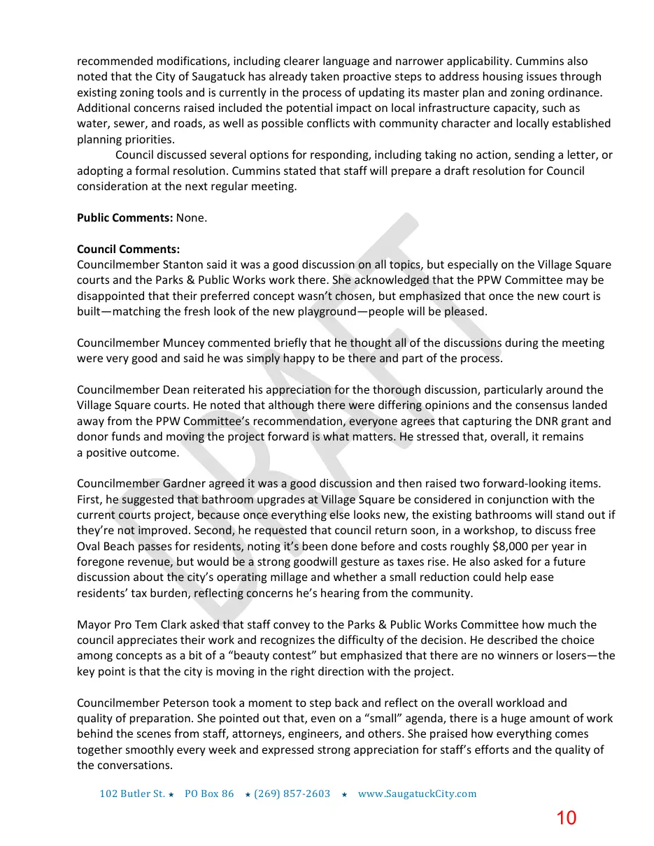Page 10 of the packet; its text follows