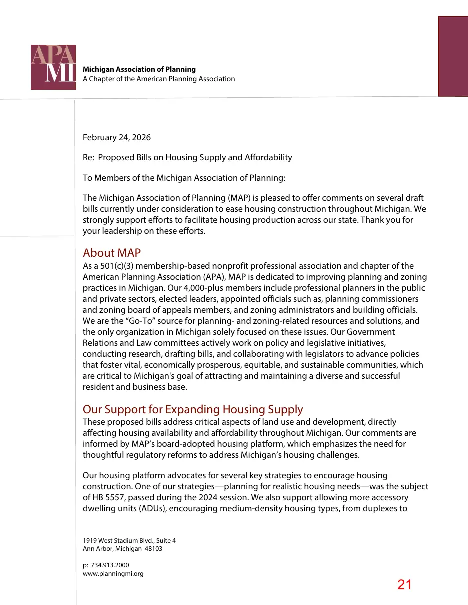 Page 21 of the packet; its text follows