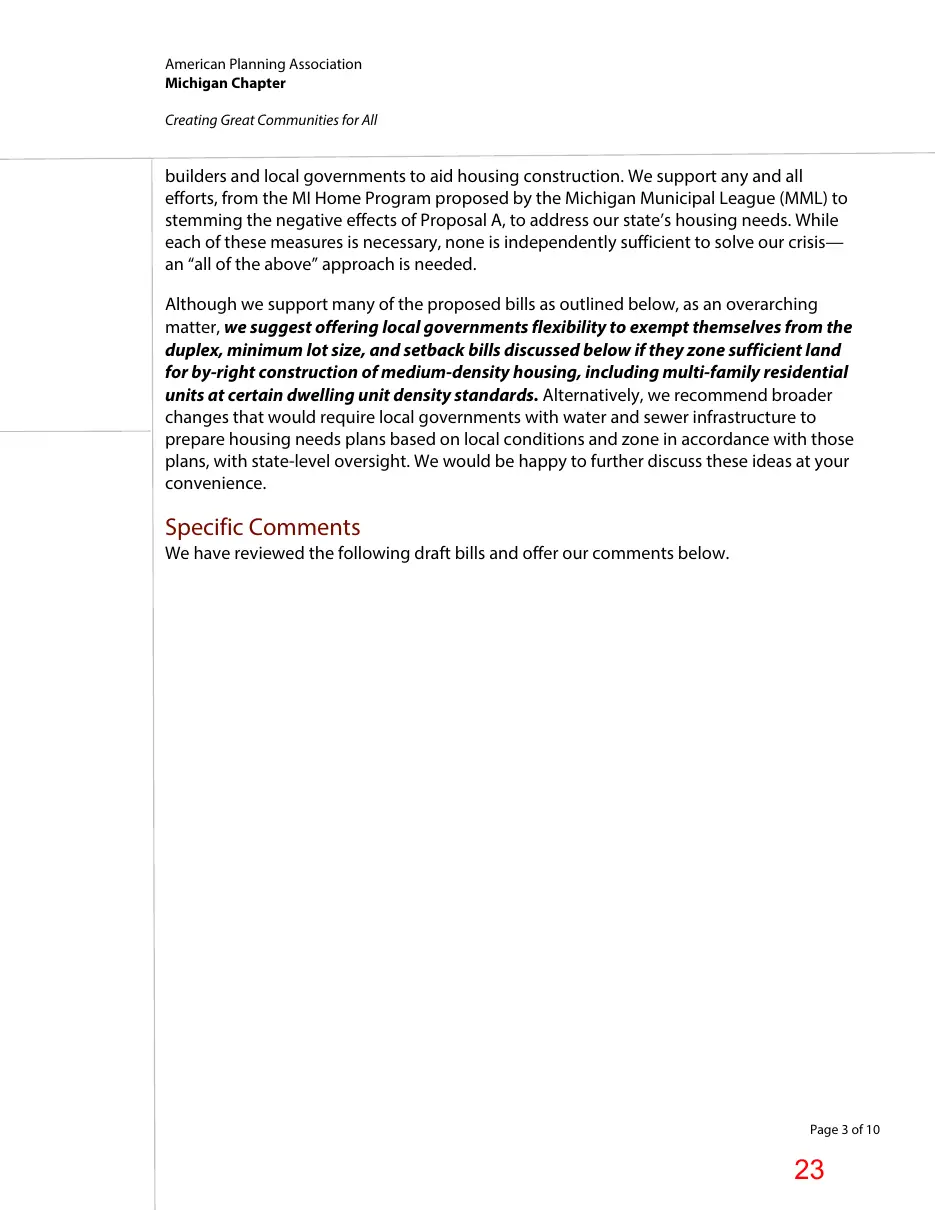 Page 23 of the packet; its text follows