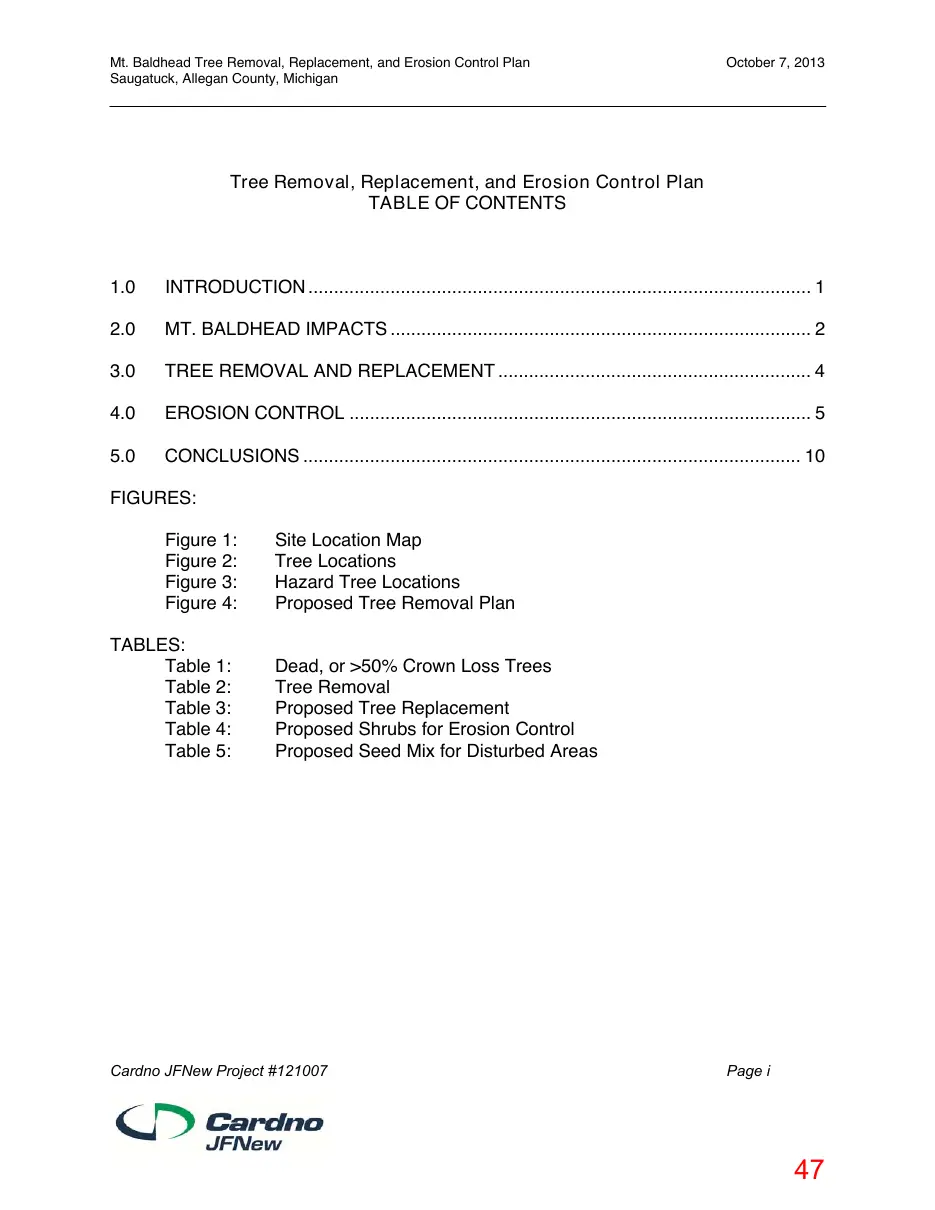Page 47 of the packet; its text follows
