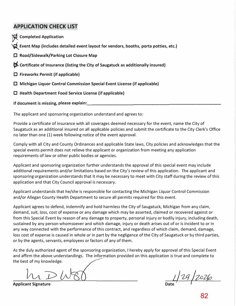 Page 82 of the packet; its text follows