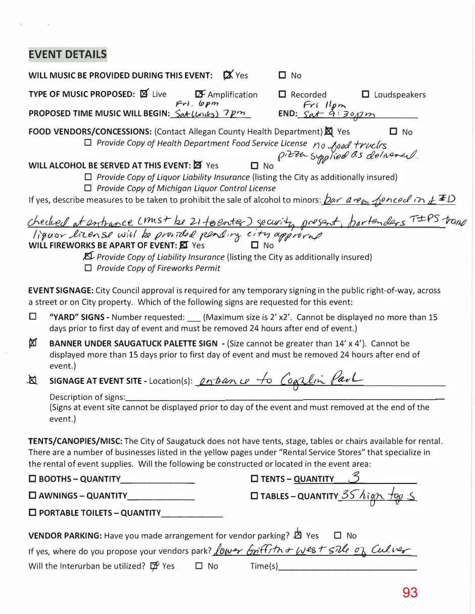 Page 93 of the packet; its text follows
