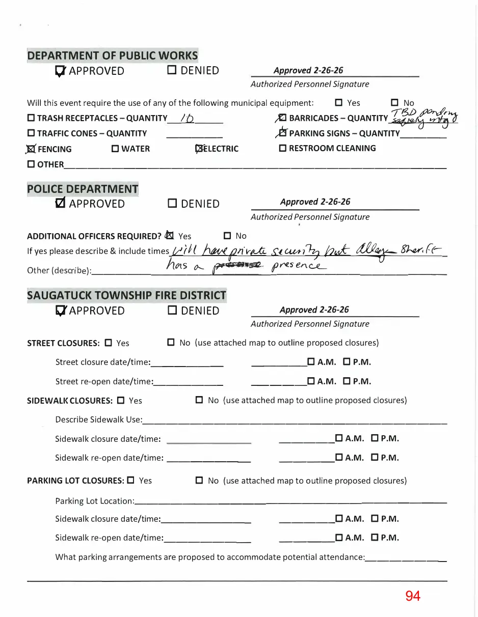 Page 94 of the packet; its text follows