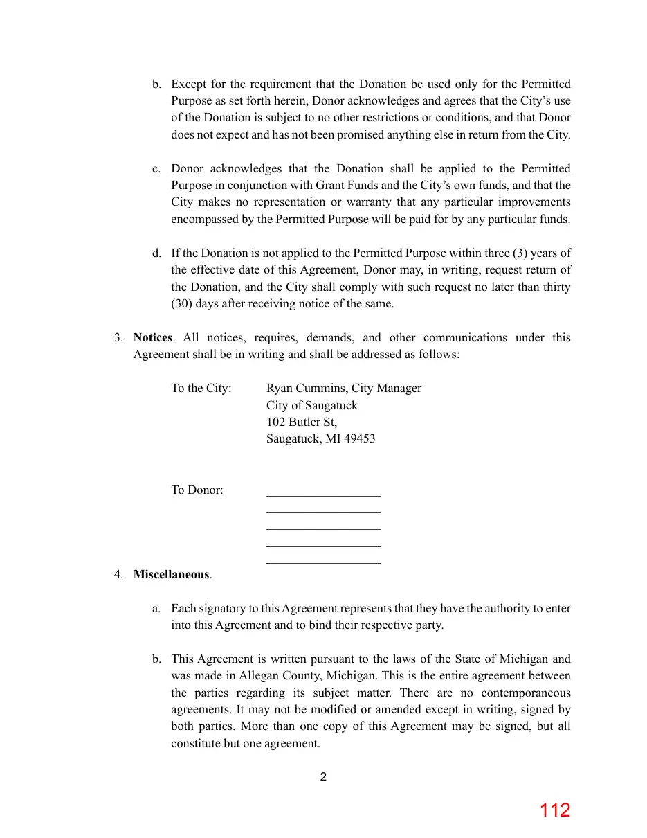 Page 112 of the packet; its text follows