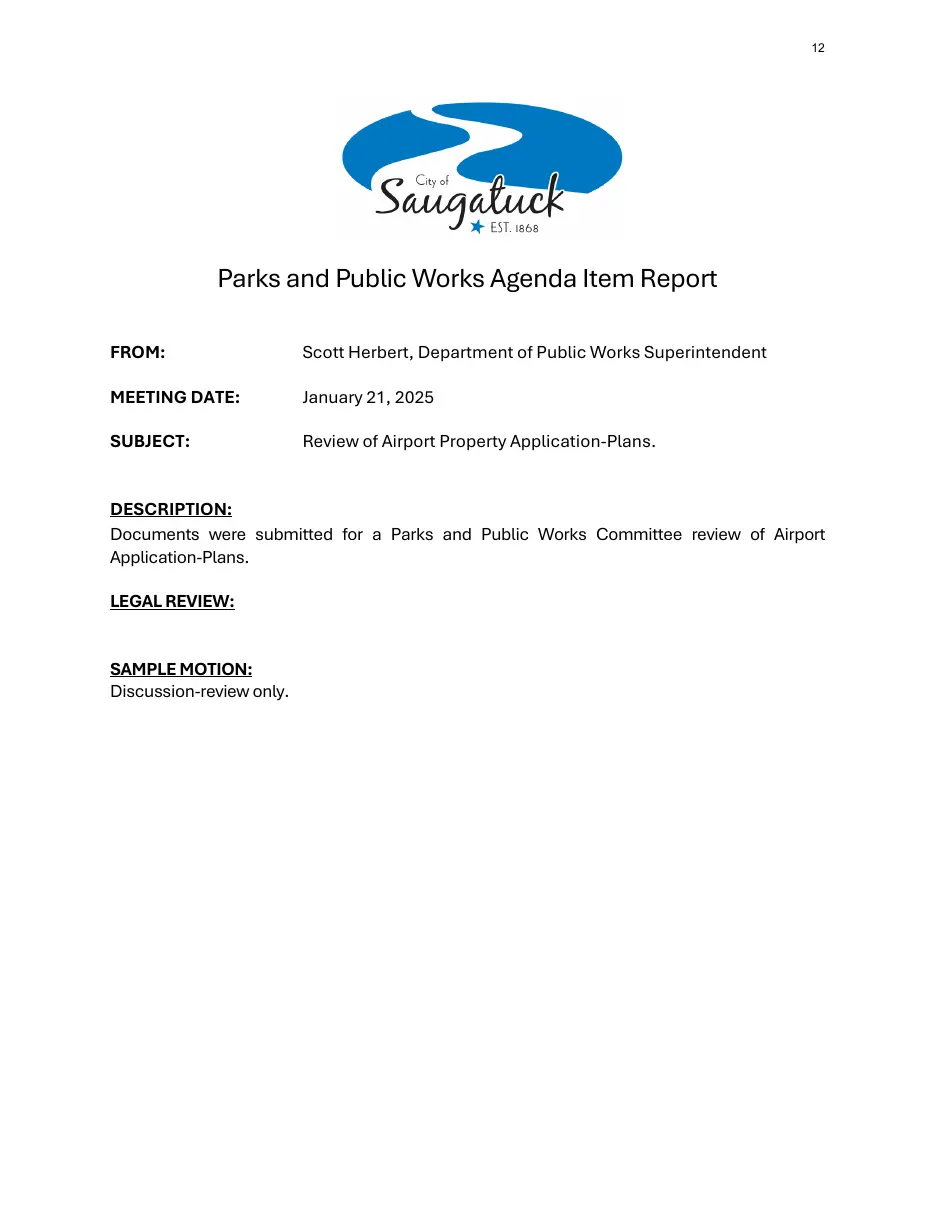Page 12 of the packet; its text follows