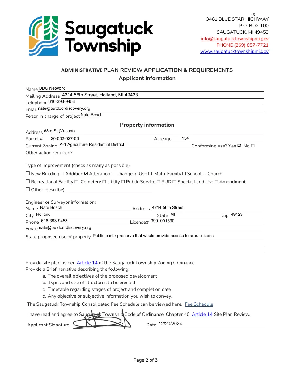 Page 15 of the packet; its text follows