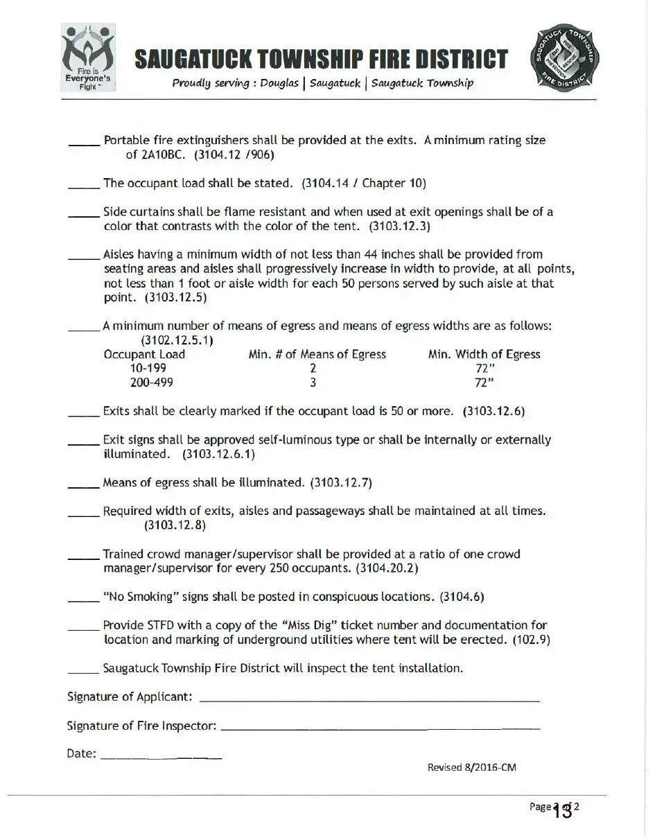 Page 13 of the packet, a scanned page