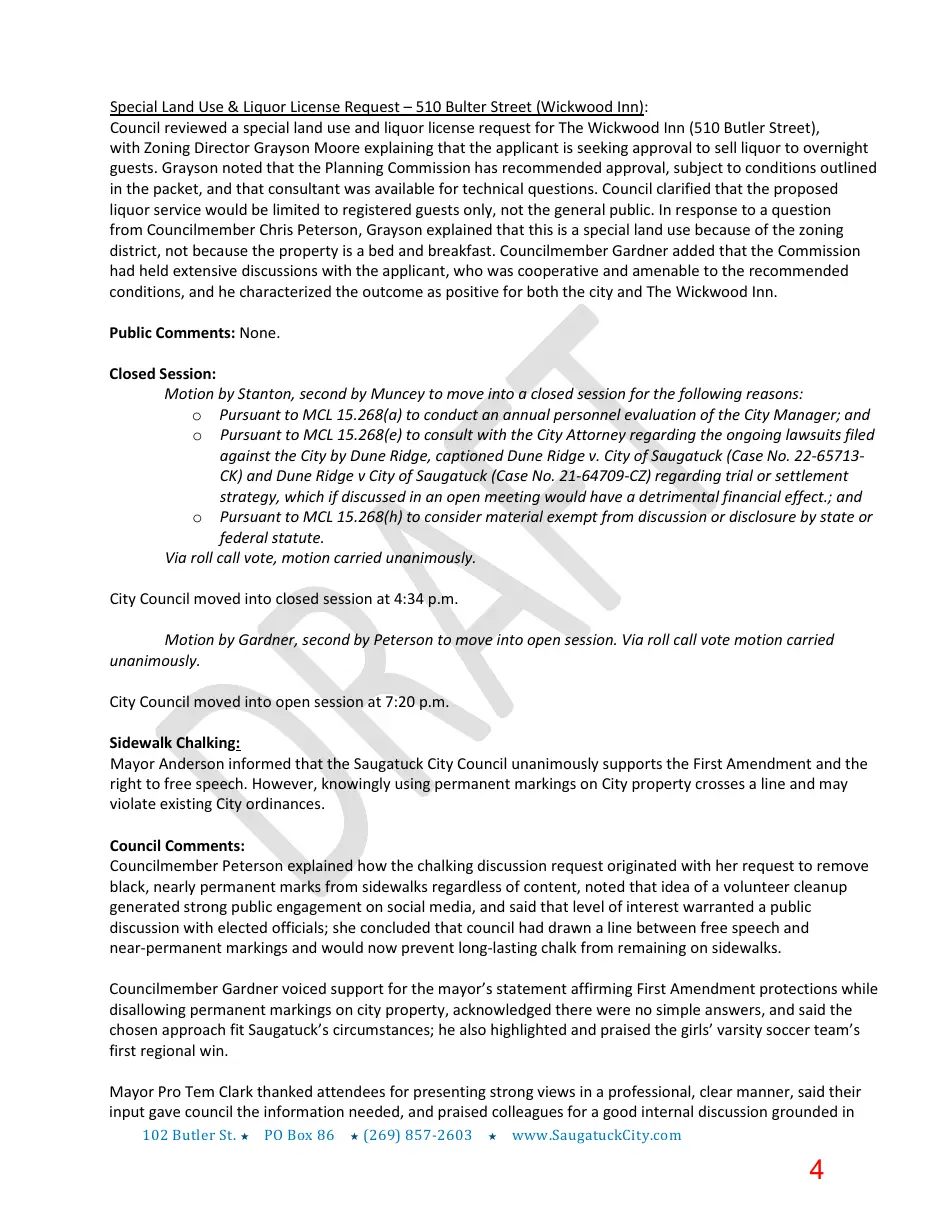 Page 4 of the packet; its text follows