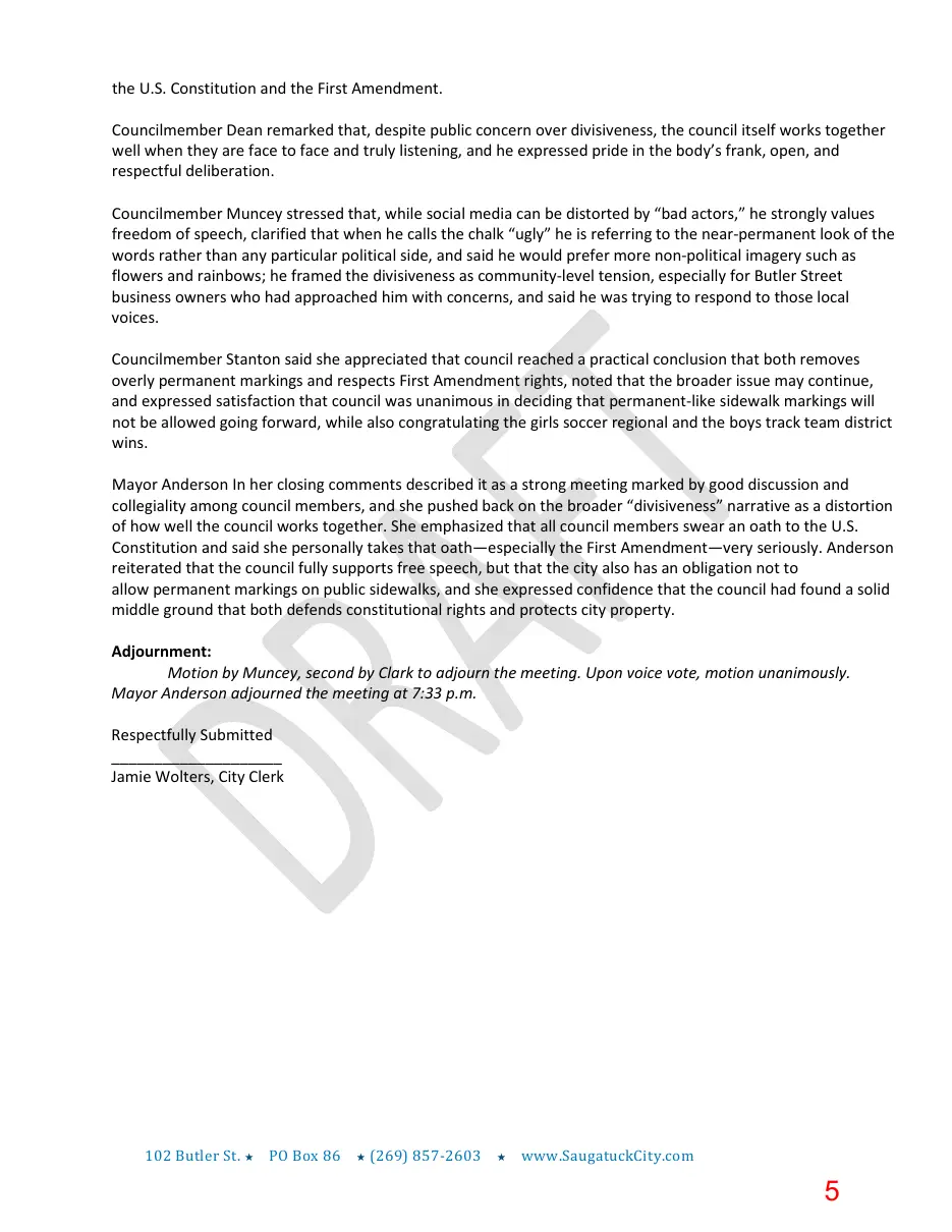 Page 5 of the packet; its text follows