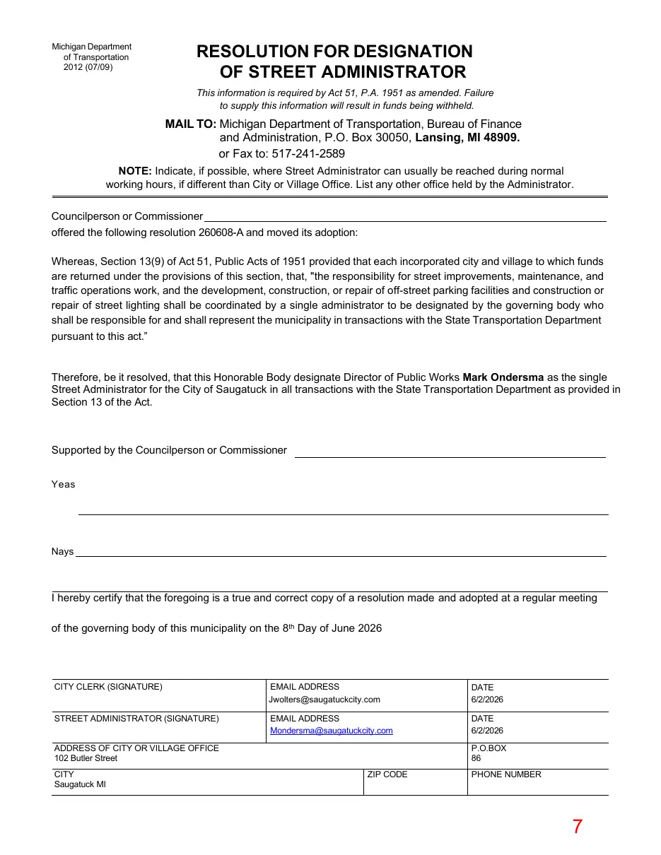 Page 7 of the packet; its text follows