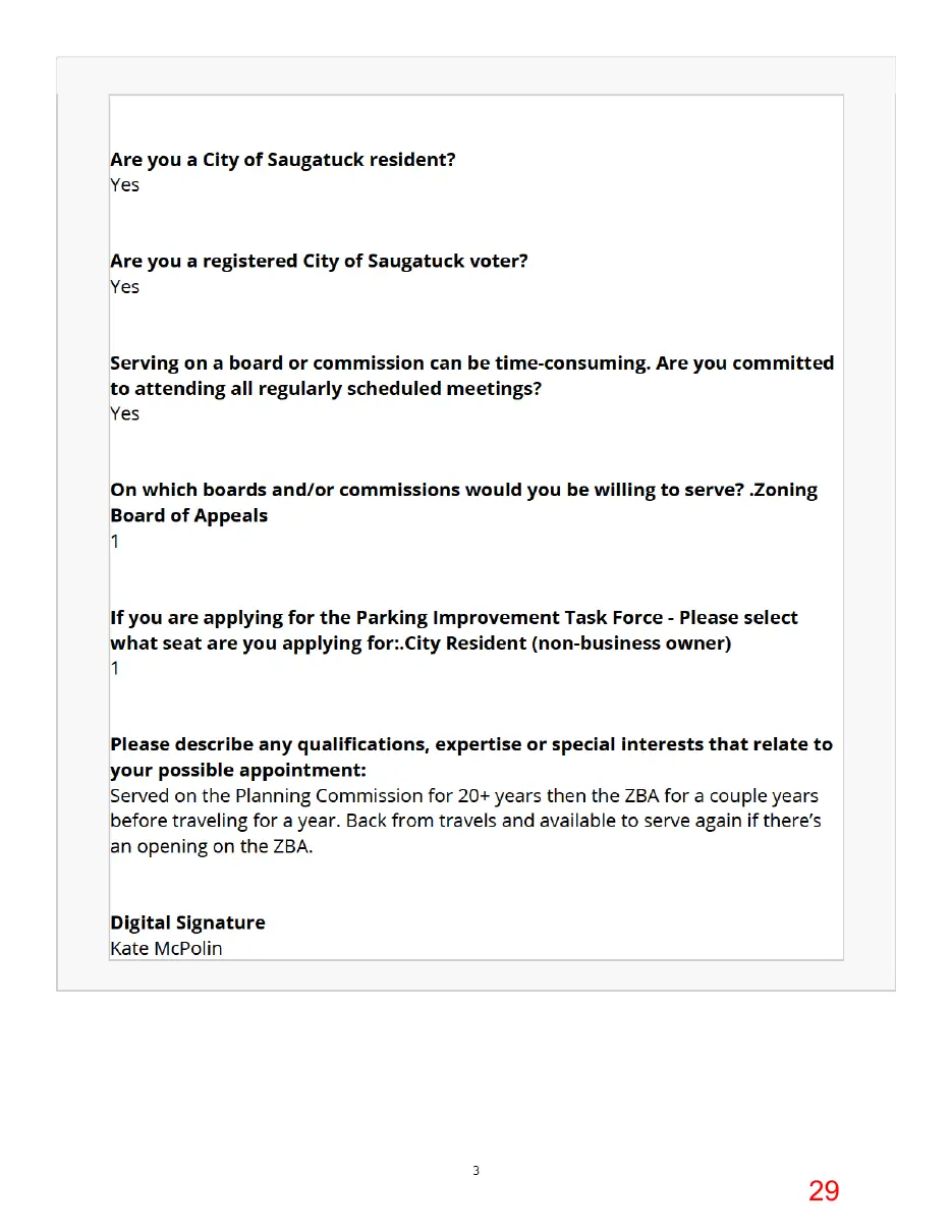 Page 29 of the packet, a scanned page