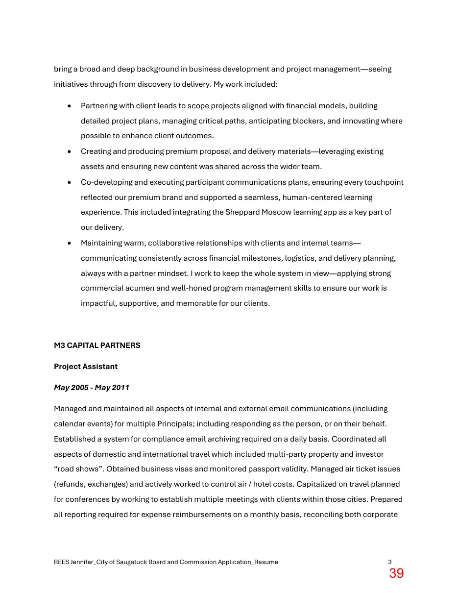 Page 39 of the packet; its text follows
