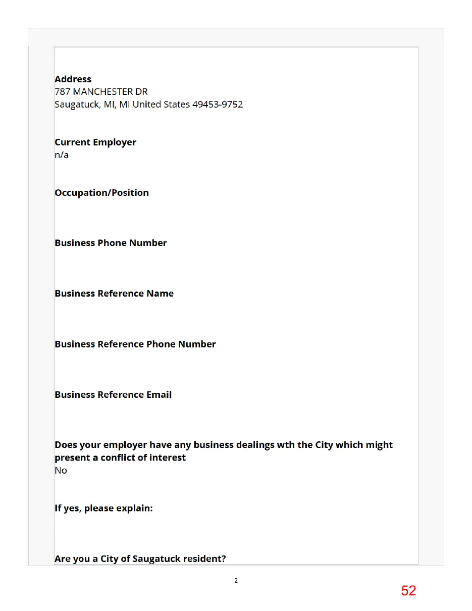 Page 52 of the packet, a scanned page