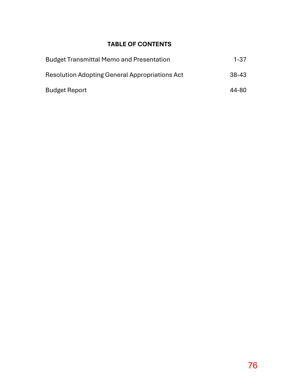 Page 76 of the packet; its text follows